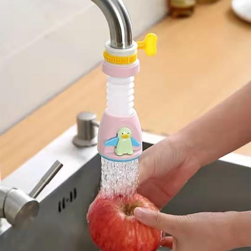 Kitchen Faucet Splash-proof Sprinkler Spout Universal Cartoon Cute Water Purification Extender Household Tap Water Filter