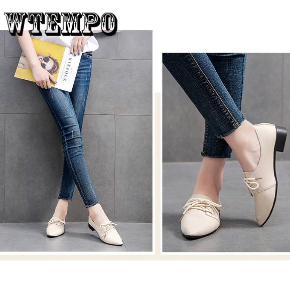 Women Soft Pu Leather Shoes Woman Casual  Flat Leather Shoes Soft Bottom Loafers