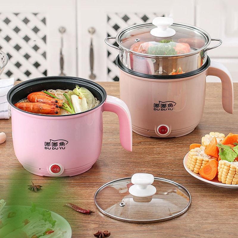 Electric Cooker Dormitory Small Electric Cooker Rice Cooker Small 2 People Cooking Rice Noodle Pot Mini Instant Noodle Pot Bedroom Pot