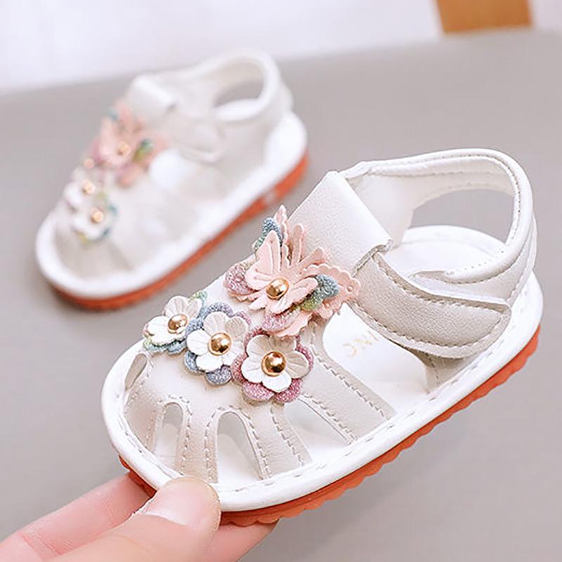 Summer Baby Sandals Female One-year-old Baby Soft-soled Baby Shoes Non-slip Baotou Princess Called Shoes 1-2 Years Old