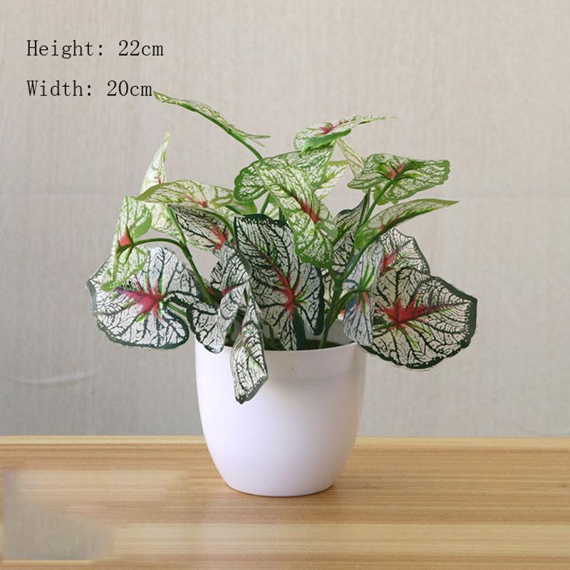 Artificial Flower Plants Fake Green Plants Ornaments Living Room Bedroom Hotel Club Plastic Furnishings Green Radish Potted Anthurium