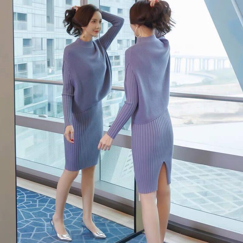 Women Package Hip Knitted Spring Dress Sexy Elegant Slim Bodycon Dress Autumn Long Vestidos Female