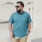 Men's Summer POLO Shirt Plus Fertilizer Plus Size Extra Large Size Business Casual Short-sleeved Men's Summer Fat Lapel T-shirt