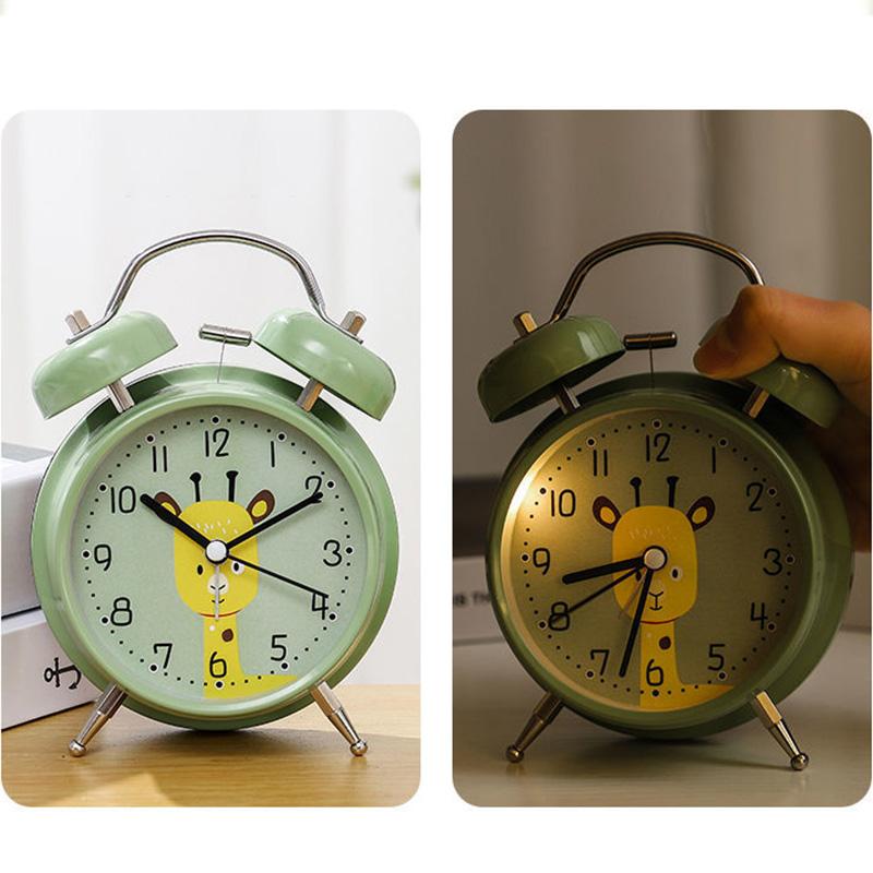 Metal Oversized Ringtone Alarm Clock Student Alarm Mute School Supplies Stationery Alarm Clock