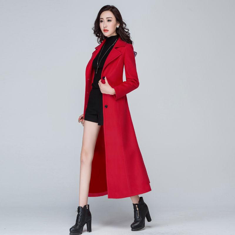 Women's Winter Elegant Slim Loose Medium Long Sweater Knitted Cardigan