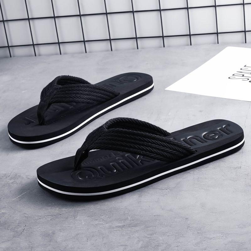 Slippers men's summer fashion wear wild casual pinch flip flops men's trend beach slippers