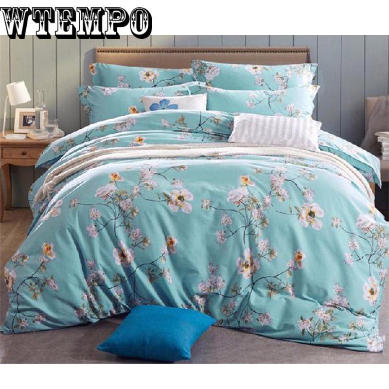 Brand Soft Cotton Printed Quilt Cover Four-piece Bedroom Home Comfort Bedding Set