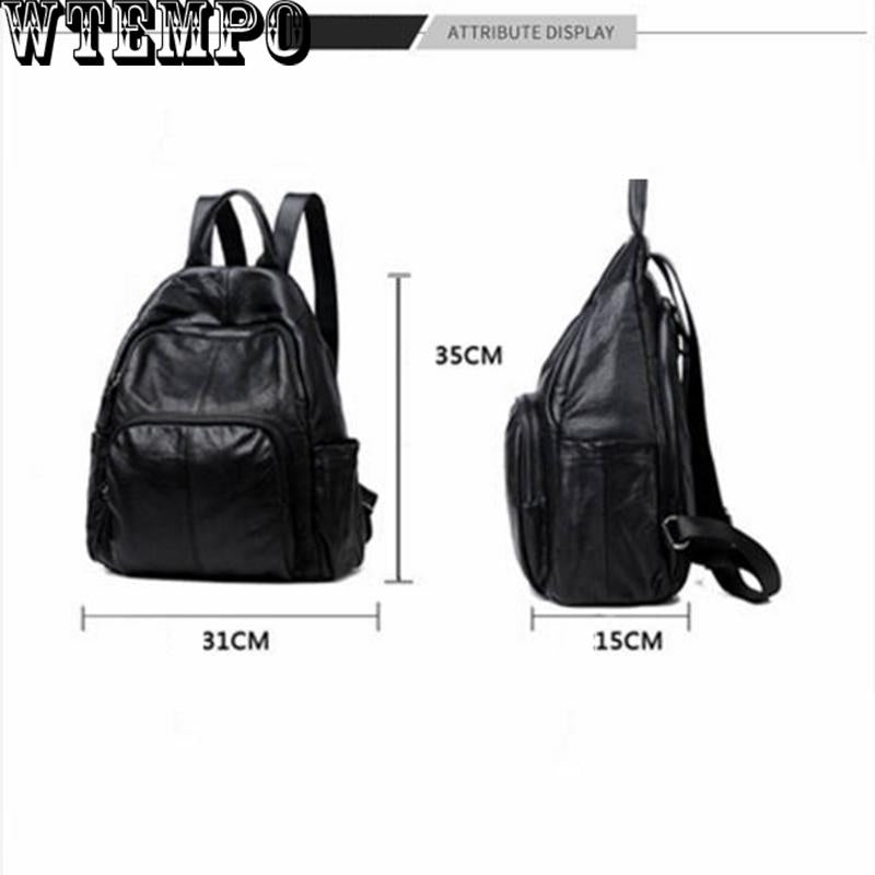 Female Backpack Casual For Women Pu Leather Backp Pack Shoulder Cross Bags Travel School