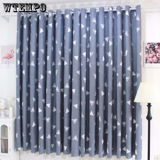 2pcs Short Half Curtain Blackout Simple Bedroom Short Window Rental House Curtain