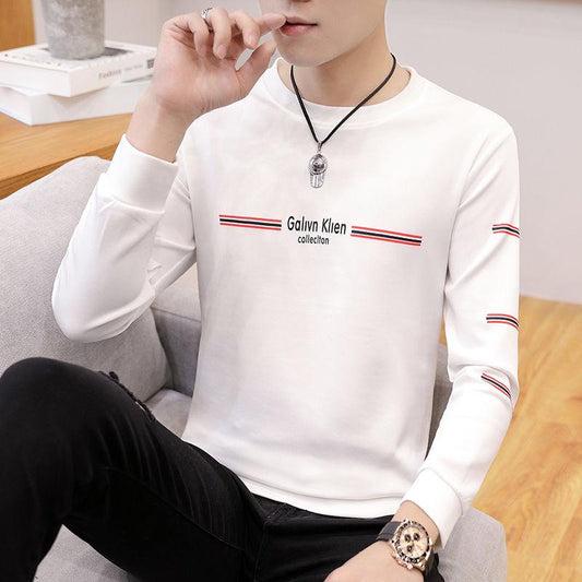 Long Sleeve Tops Autumn Spring Cotton Sweater Men Sweatshirt Wild Large Size Men's Wear