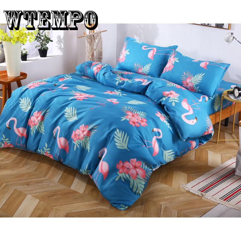 Brand 3pcs Bedding Set Bedclothes Soft Comforter Duvet Cover +Pillowcase Set Bed Line