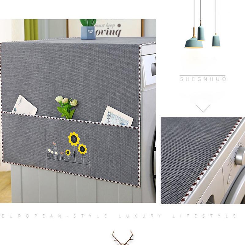 Refrigerator Cover Cloth Cabinet Top Dust Cover Protection Cover Towel Drum Washing Machine Curtain Cover Dust Cloth