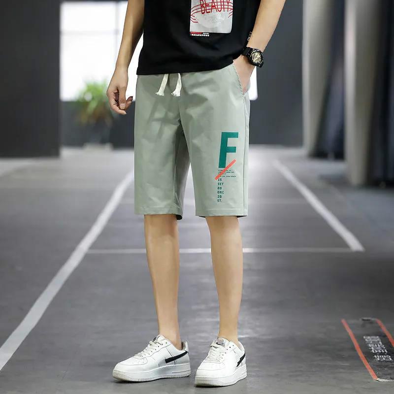 Five-point Shorts Men's Summer Trend Wild Straight-leg Pants Thin Casual Loose Handsome Pants