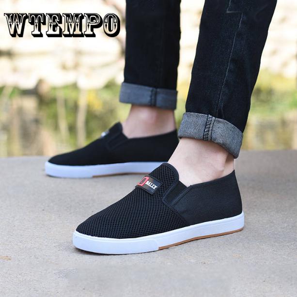 WTEMPO Brand Men's Shoes Fashion Canvas Shoes Men Loafers