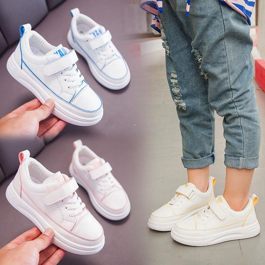 2020 Kid's Fashion Sneakers Casual Sport Running Shoes for Boys Girls Breathable Leather Childrens Trainers Tenis Infantil