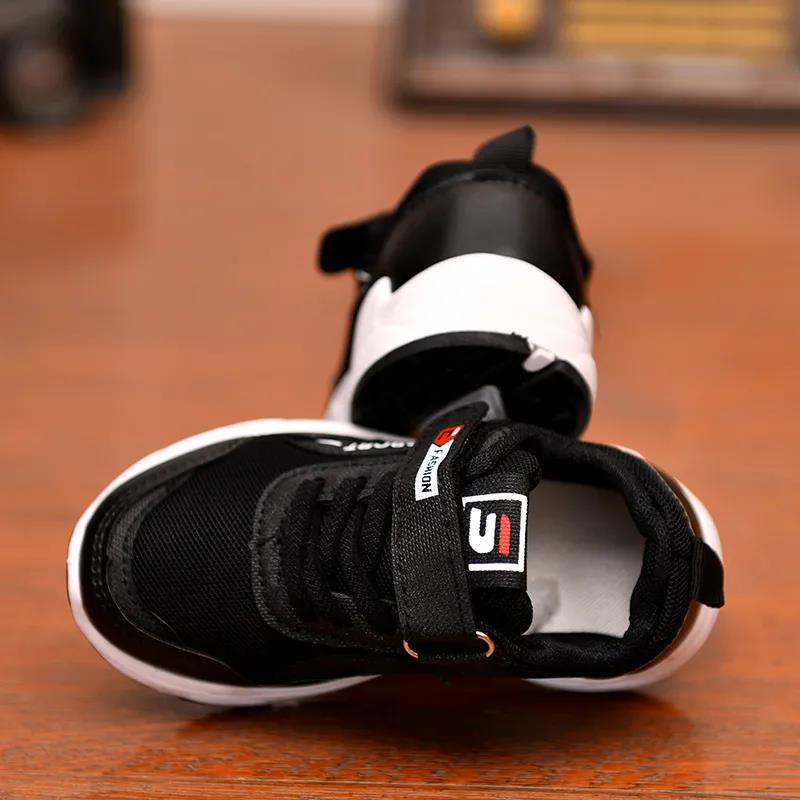 Summer and Autumn Boys Girls Fashion Sneakers Baby/Toddler/Little Kids Leather Trainers Children School Sport Shoes Soft Running Shoes