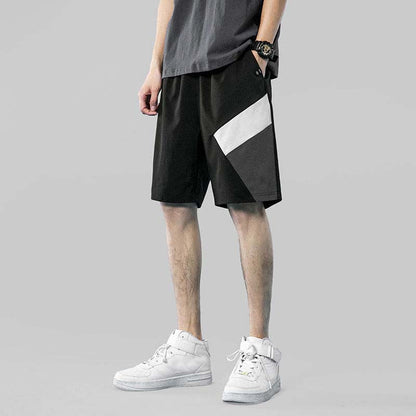 Ice Silk Thin Men's Shorts Summer Loose Sports Trend Casual Five-point Pants