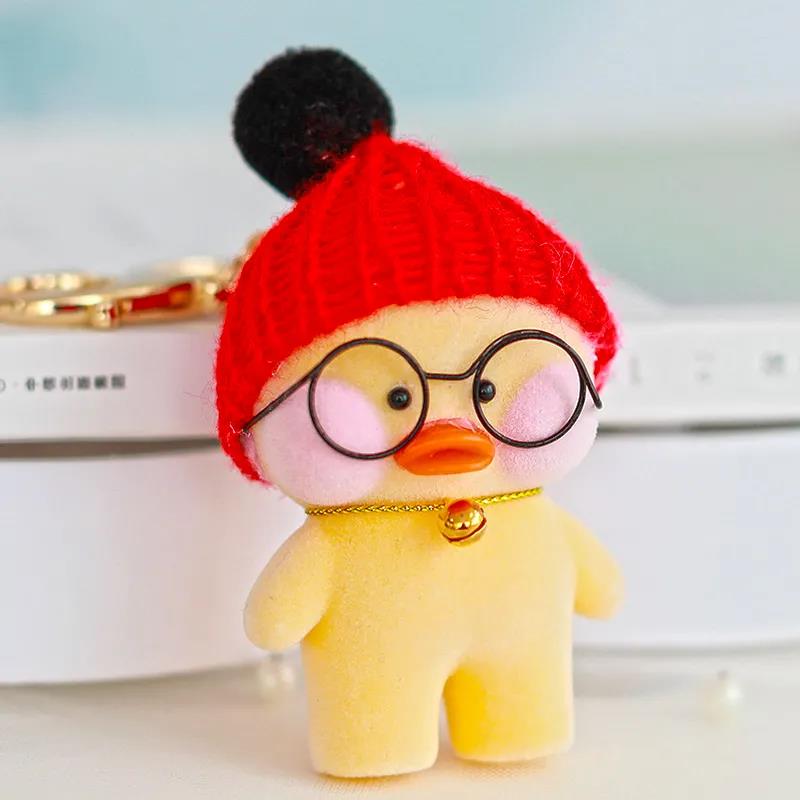 Cute Little Yellow Duck Dolls Lovely Creative Duck Keychain Mini Plush Toy Pendant Casual Small Objects Children's Gifts