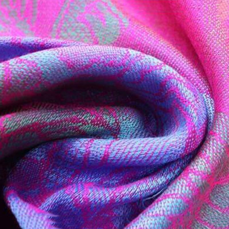 Scarf Women's Dual-use Versatile Shawl Silk Scarf Warmth and Thick Ultra-long Ethnic Style Scarf Thin Sunscreen All-match Autumn and Winter