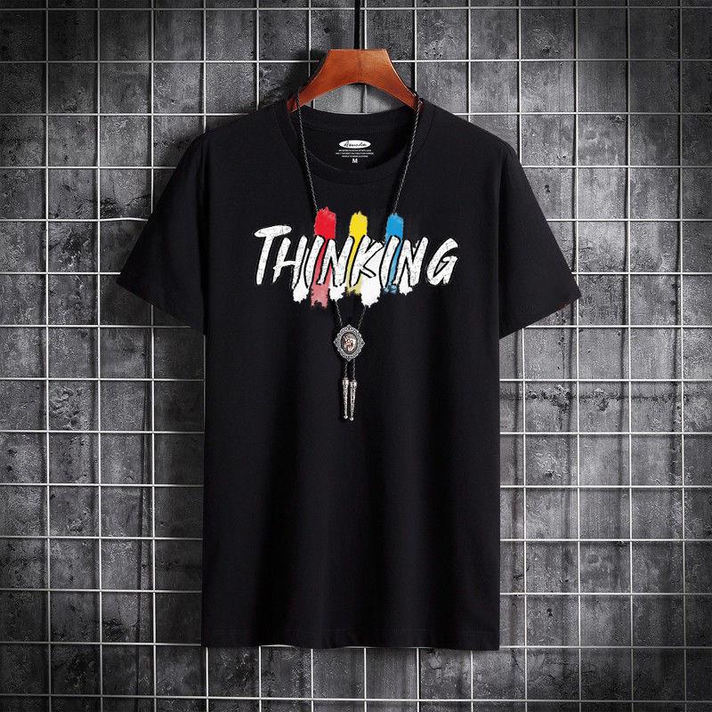 Boys Short-sleeved T-shirt Clothes Trend Wild Handsome Loose Short Sleeve Men's T-shirt