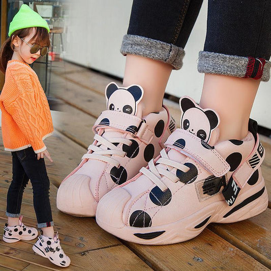 Child Shoes Girls Boys Sport Shoes Antislip Soft Bottom Kids Baby Sneaker Casual Flat Sneakers White Shoes Size 21-30 Kid Shoes