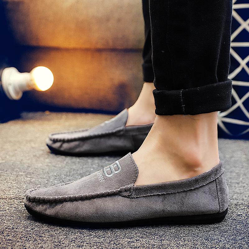 Casual Shoes Men's Casual Canvas Slip on Flat Loafers Ultra-light Breathable Lazy Shoes