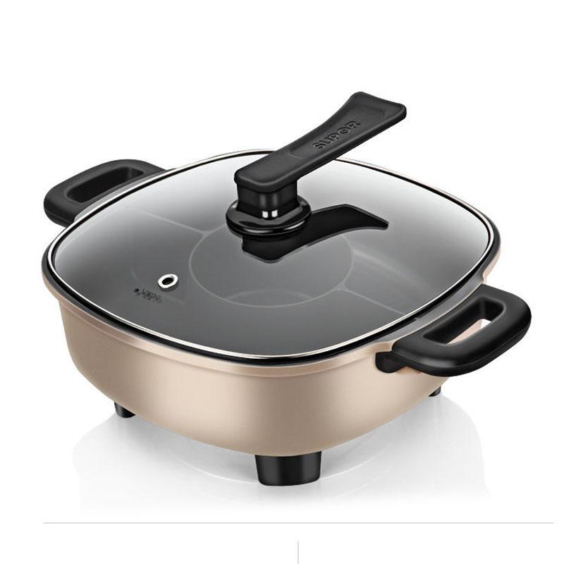 Electric Cooker Household Multifunctional Frying and Roasting Machine One Large Capacity 6L Electric Pot Yuanyang Pot