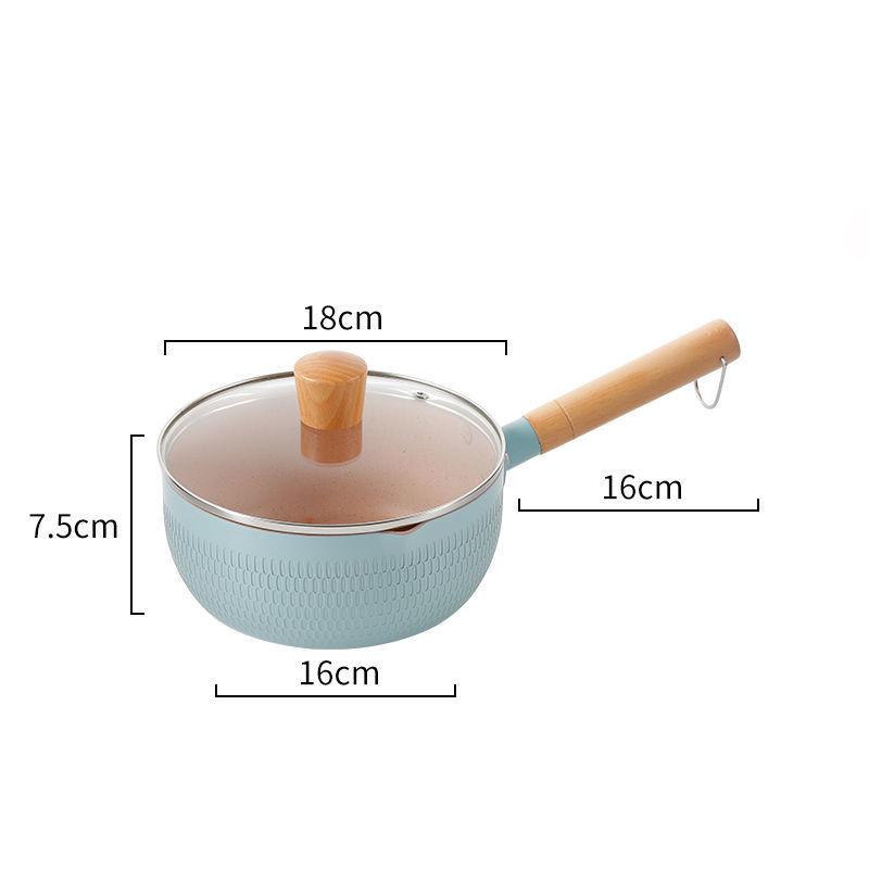 Japanese Maifan Stone Snow Pan Non-stick Pan Household Noodle Cooking Instant Noodle Small Pot Induction Cooker Stock Pot Small Cooking Pot Milk Pan