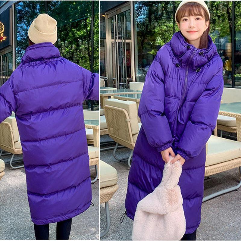 Cotton-padded Jacket Women's Mid-length Korean Style Loose Student Winter Down Padded Jacket Thick Warm Jacket