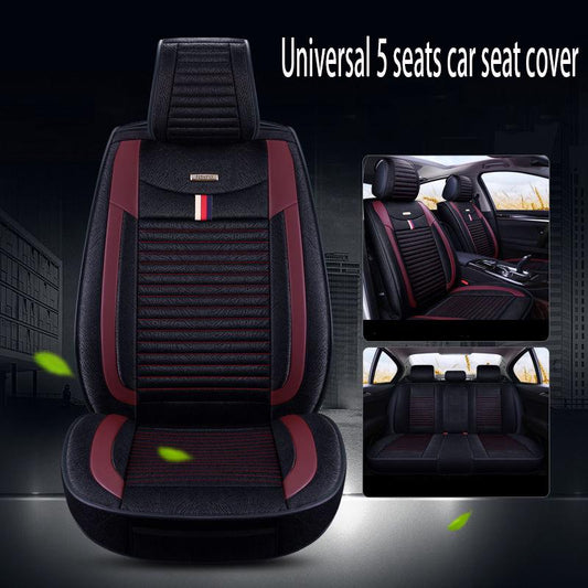 Car seat cover Waterproof Car Seat Cover Universal 5 set Auto Seat Cushion Leather 5 seats Universal