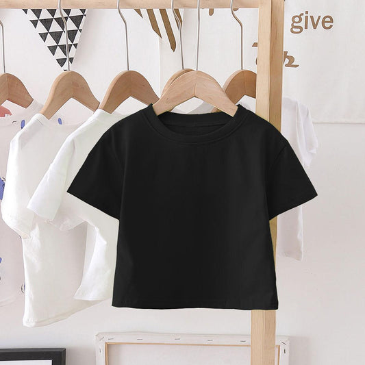 Summer Kids Cute T Shirts Short Sleeve Tops Korean Style O-neck Loose T Shirts For Children Girls Boys