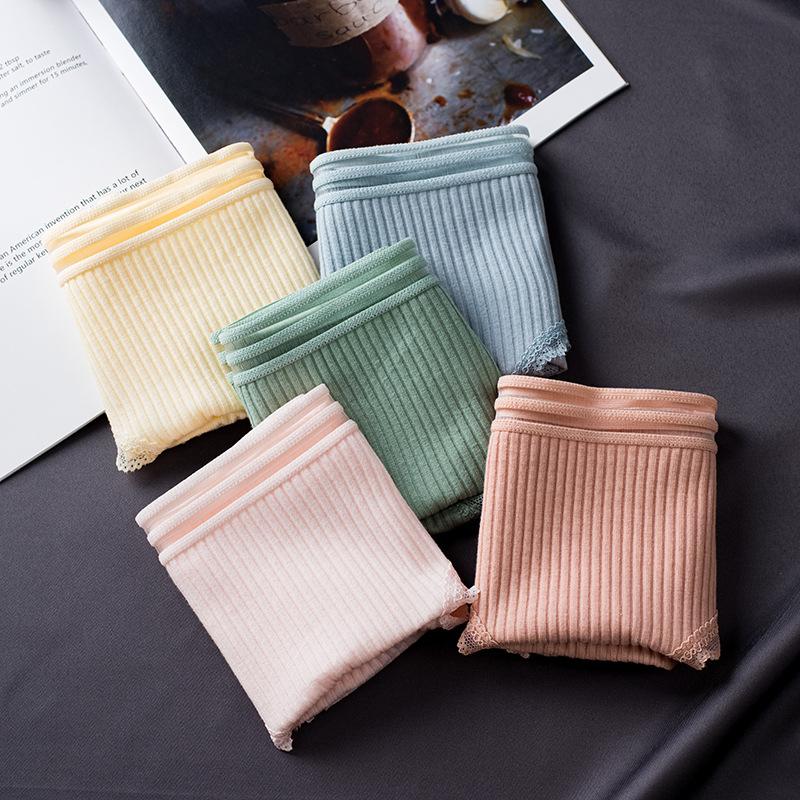 Hollow Striped Women's Panties Cotton Briefs for Women Low Waist Soft Female Underwear Skin-friendly Underpants Lady Intimates