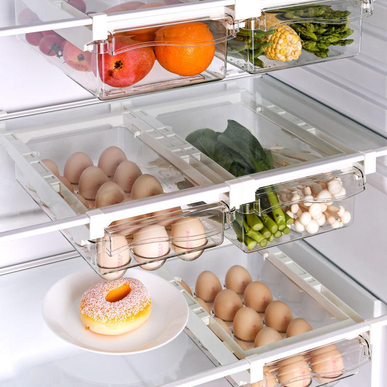 Multifunctional Refrigerator Storage Box Egg Box Vegetable Preservation Box Drawer Storage Box Household Food Hanging Storage Box