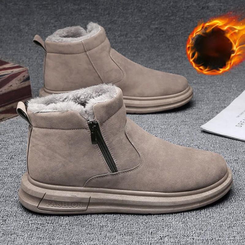 Winter Men's Extra Thick Snow Boots High-top Cotton Shoes Plus Velvet Thick Martin Boots