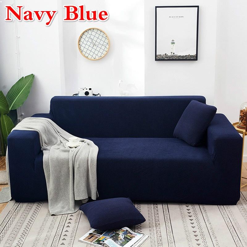 1/2/3/4 Seaters Elastic Universal Sofa Cover Knitted Thicken Stretch Slipcovers for Living Room Couch Cover Armchair