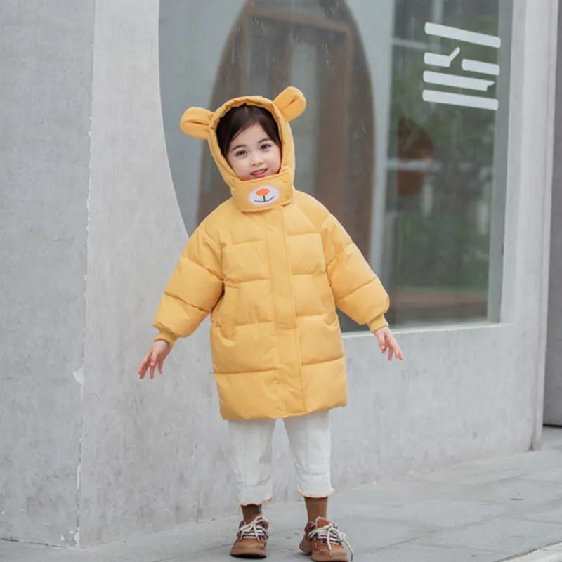 Children's Down Padded Jacket Mid-length Boys' Padded Jacket Girl's Baby Padded Jacket Foreign Fashion Outer Wear Winter Children's Clothing