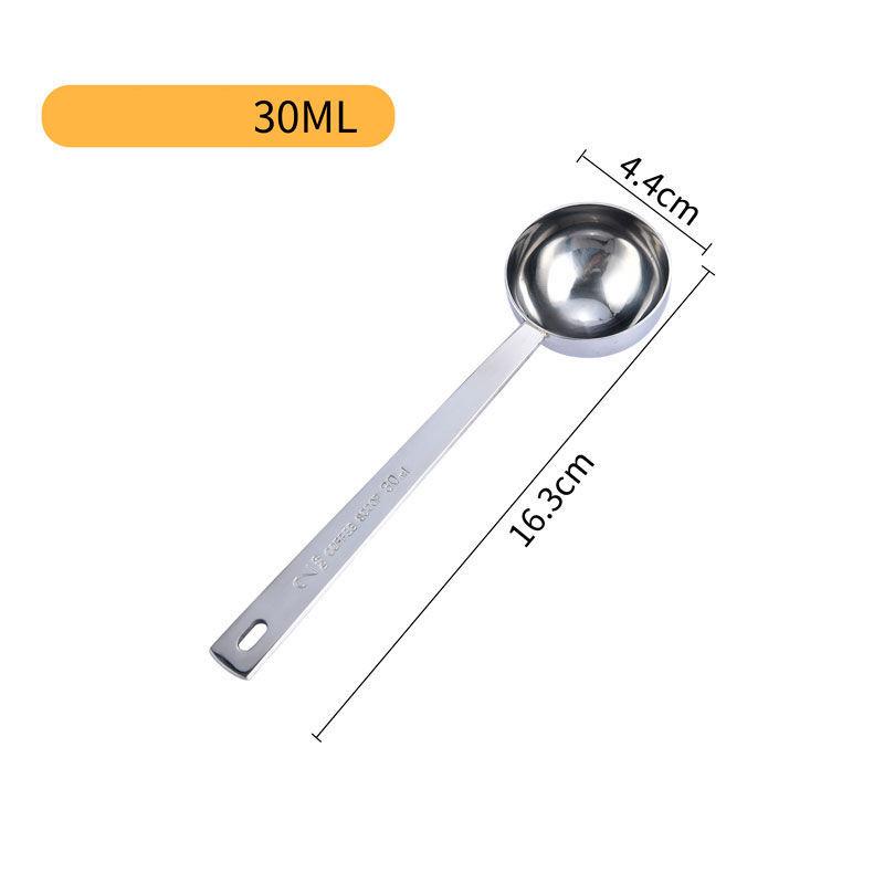 Coffee Scoop 15ml 30ml Stainless Steel Measuring Spoon Silver Gold Coffee Spoon Milk Powder Measure Scoop Tea Coffee Accessories