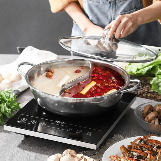 Yuanyang Pot Induction Cooker Special Basin Thickened Stainless Steel Pot Household Large Capacit