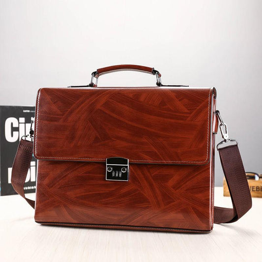 Men's Leather Handbags Business Briefcases Shoulder Computer Bags Trendy Fashion Men's Leather Bags