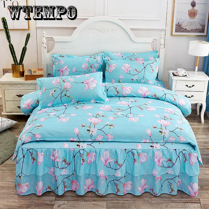 Bedding Sets Queen Size Quilt Cover Bed Sheet Pillowcase Bed Cover Set for Kids Single