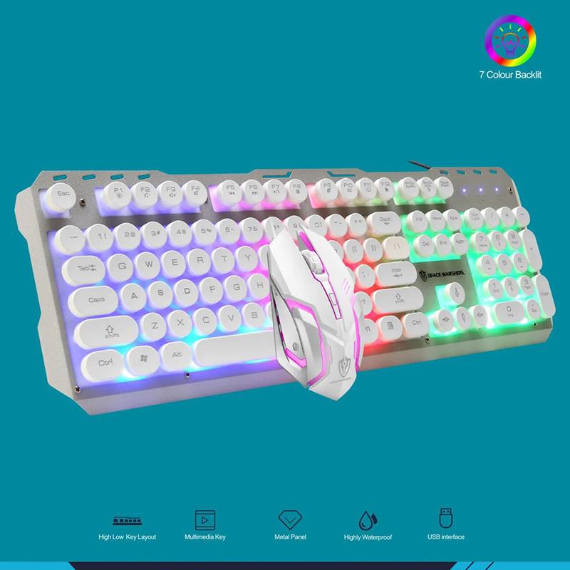 Backlit Keyboard Mouse Set Suspended Manipulator Feel Office Home Keyboard and Mouse Gaming Computer Notebook Mouse and Keyboard