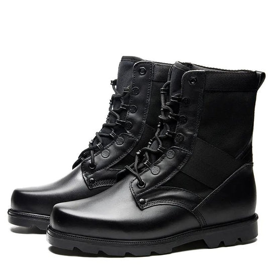 Combat Boots Military Boots Shock Absorption Hiking Autumn and Winter Military Shoes Breathable Marine Boots Martin Boots