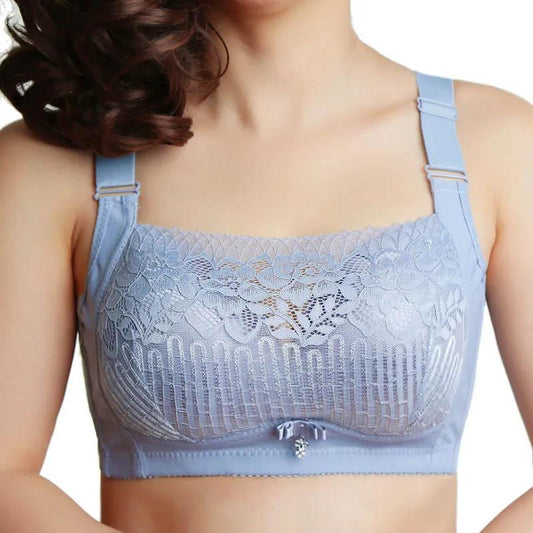 Ladies Large Size No Steel Ring Tube Top Bra Thin Anti-glare Anti-sagging Lace Underwear Beautiful Back Sexy Bra