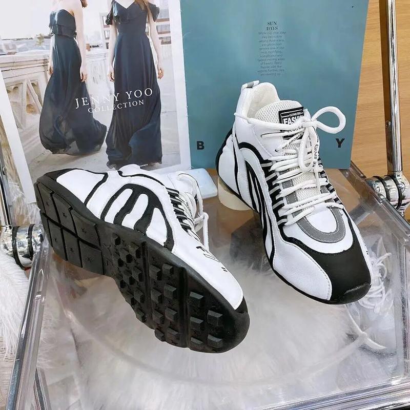 Soft-soled Non-slip Leather Shoes All-match Fashion Trend Women's Shoes Korean Style Student Shoes Spring and Summer Outdoor Leisure Sports Shoes