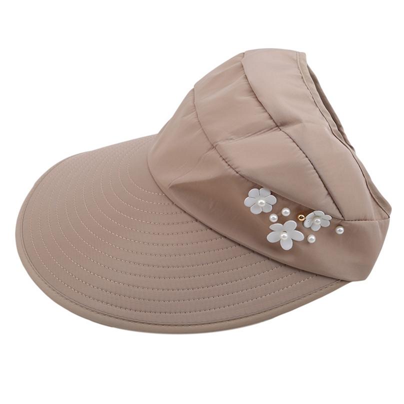 Foldable Summer Hats Women UV Protection Sun Hat Visor Sunscreen Floppy Cap Female Outdoor Beach Hat