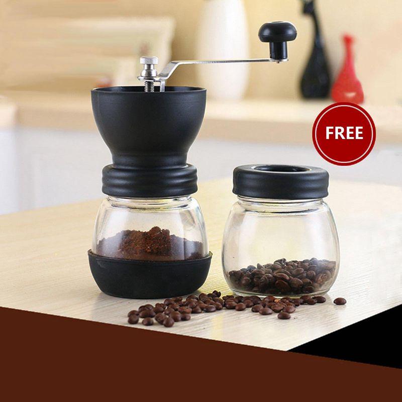 Lovely Durable Household Products Coffee Grinder Grain Spice Grinder Manual Coffee Grinder Mini Coffee Grinder Glass Material