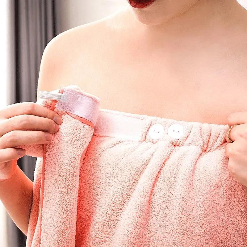 Wearable Tube Top Women's Large Bath Towel Wrapped Towel Household Cotton Soft Absorbent Non-linting Bath Skirt Bathing Cute Ins Wind