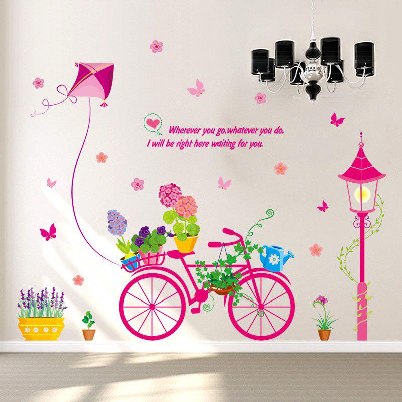 [Wall sticker] bonsai bike wall stickers for kids rooms baby nursery girls bedroom decorations wall