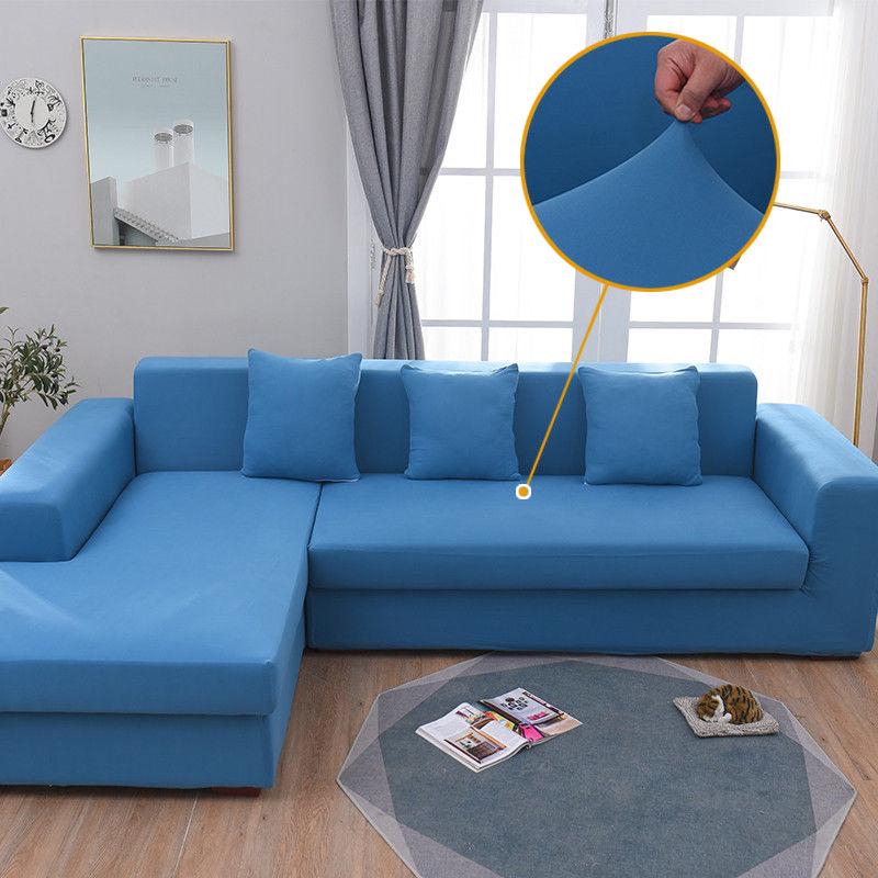 Stretch Slipcovers Sectional Elastic Stretch Sofa Cover for Living Room Couch Cover L Shape Armchair Cover