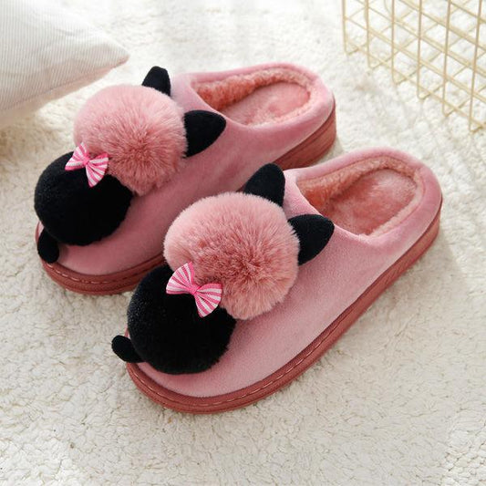 Indoor Casual Cotton Slippers Men's and Women's Slippers Keep Warm and Comfortable In Autumn and Winter